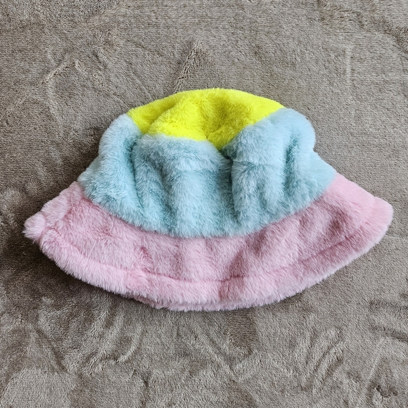 Disney Mickey Pastel Furry Bucket Hat, OS